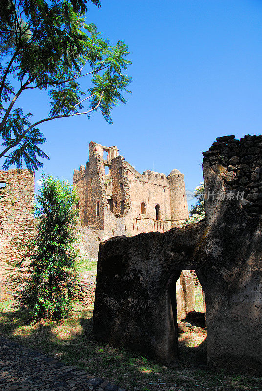 Gondar，埃塞俄比亚，Fasil Ghebbi, Iyasu城堡，联合国教科文组织世界遗产